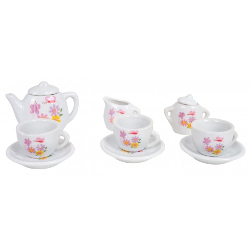 Ceramiczny Zestaw do Herbaty Kwiatki