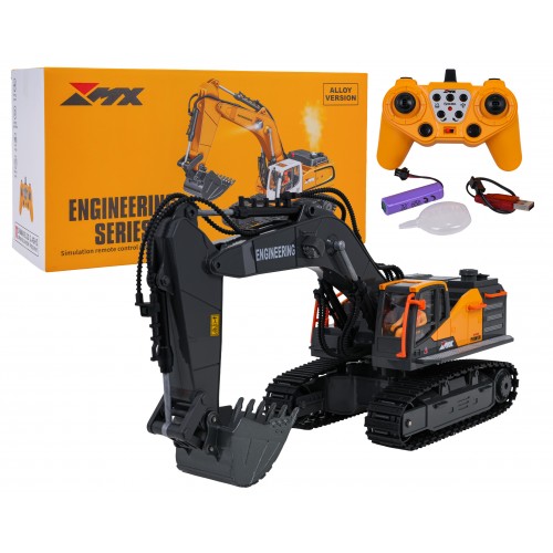 Koparka R/C z Metalową Łyżką z Funkcją Dymu