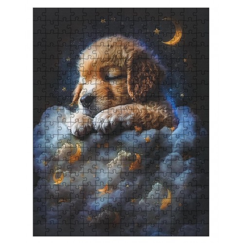Zestaw Puzzli 300 el. Piesek w chmurach dla dzieci 8+