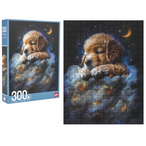 Zestaw Puzzli 300 el. Piesek w chmurach dla dzieci 8+