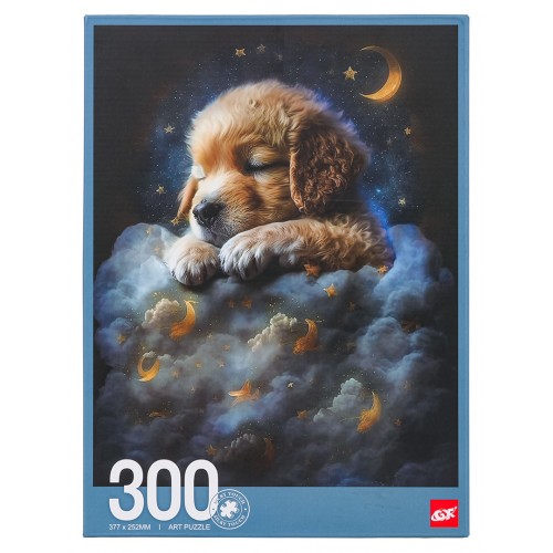 Zestaw Puzzli 300 el. Piesek w chmurach dla dzieci 8+