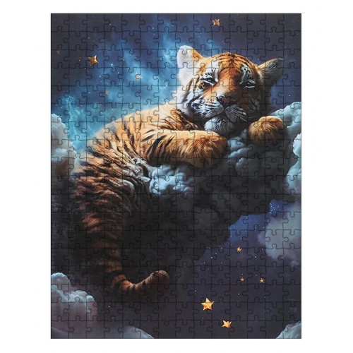 Zestaw Puzzli 300 el. Tygrys w chmurach dla dzieci 8+