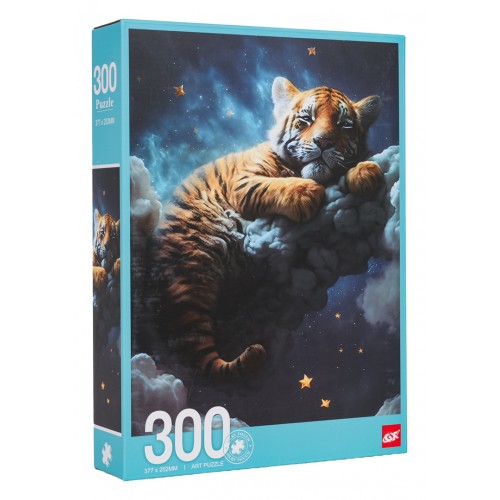 Zestaw Puzzli 300 el. Tygrys w chmurach dla dzieci 8+