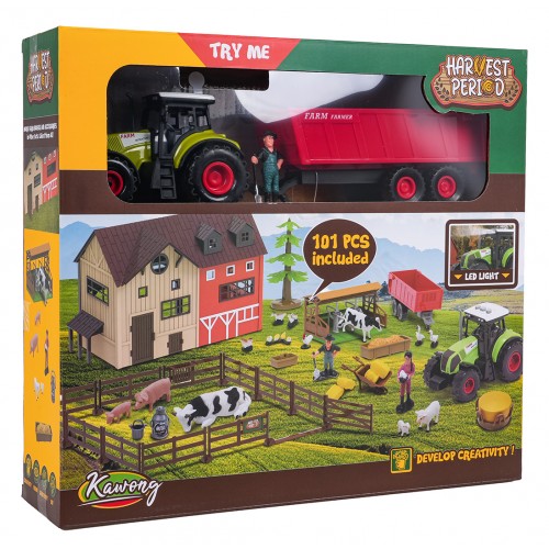 MEGA Zestaw Farmer z Traktorem + Akcesoria