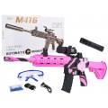 Karabin M416 Różowy na Kulki Wodne + Akcesoria