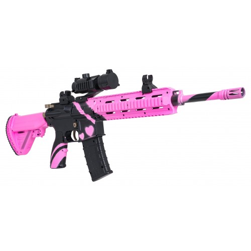 Karabin M416 Różowy na Kulki Wodne + Akcesoria