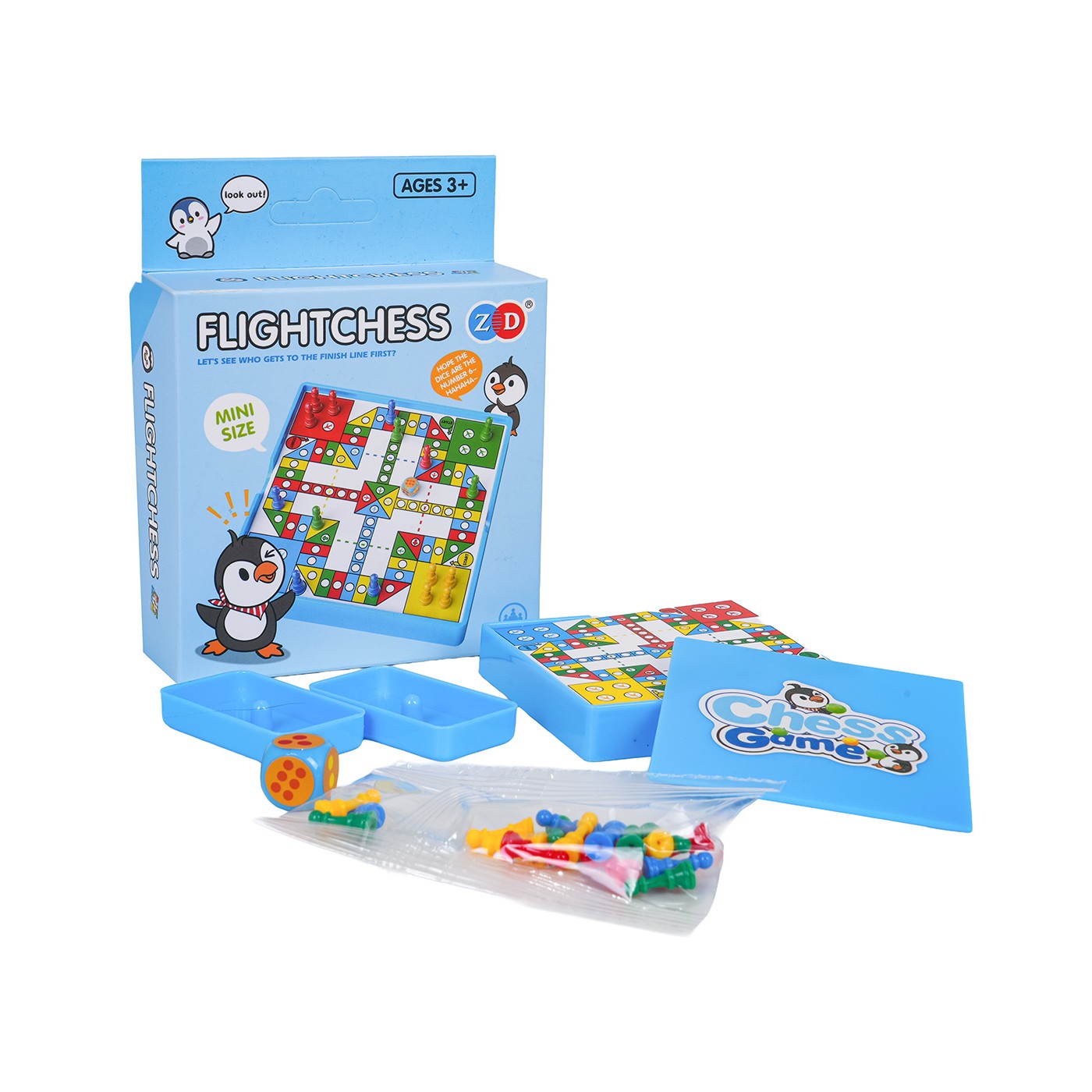 Gra Planszowa LUDO MINI Pingwin