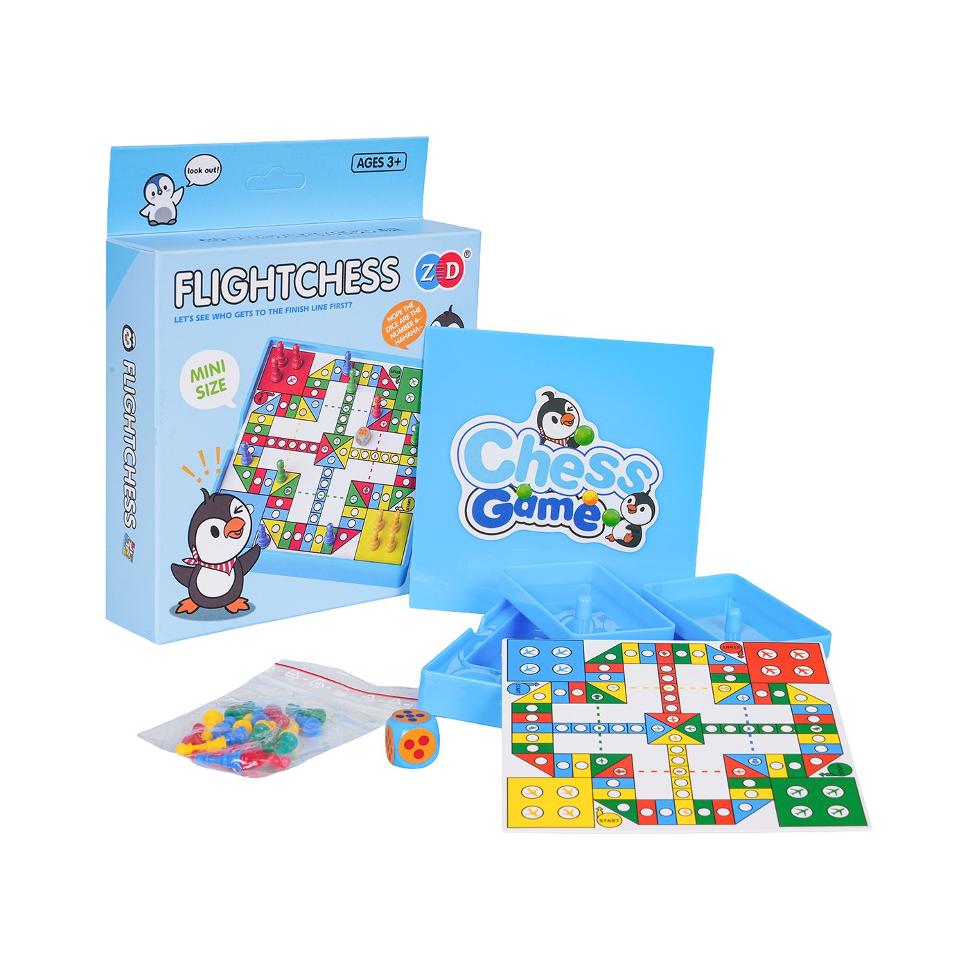 Gra Planszowa LUDO Pingwin