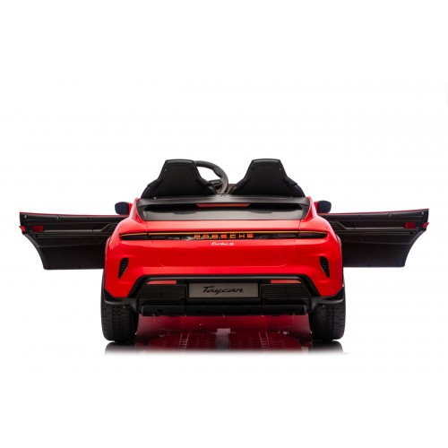 Pojazd Porsche Taycan Turbo S Czerwony
