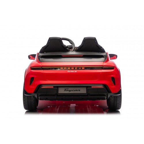 Pojazd Porsche Taycan Turbo S Czerwony