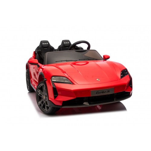 Pojazd Porsche Taycan Turbo S Czerwony