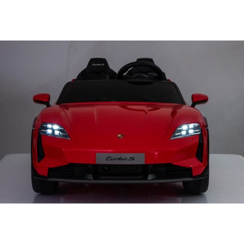 Pojazd Porsche Taycan Turbo S Czerwony