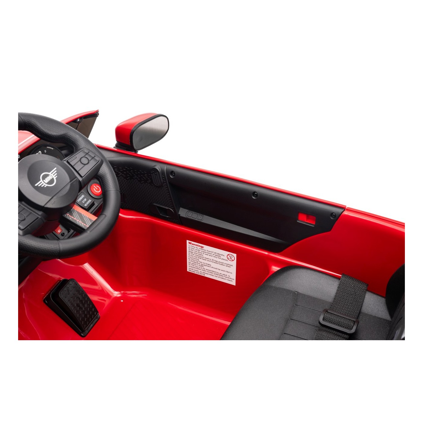 Pojazd Mini Cooper Czerwony