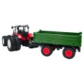 Traktor Czerwony R/C Z Zieloną Naczepą