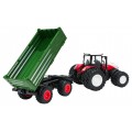 Traktor Czerwony R/C Z Zieloną Naczepą