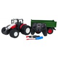 Traktor Czerwony R/C Z Zieloną Naczepą