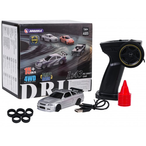 Autko R/C do Driftu 1:43 Białe + Akcesoria