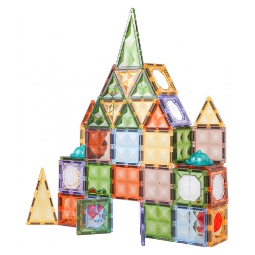 Zestaw Klocków Magnetycznych 3D z Podświetleniem 75el.