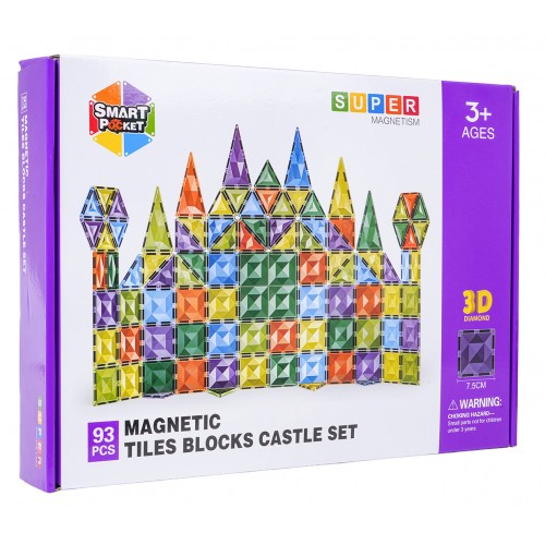 Zestaw Klocków Magnetycznych 3D 93el.