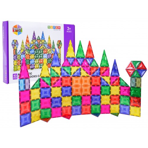 Zestaw Klocków Magnetycznych 3D 93el.