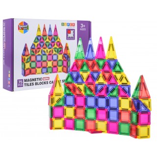 Zestaw Kolorowych Klocków Magnetycznych 75el.