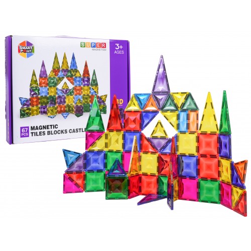 Zestaw Klocków Magnetycznych 3D 67el.