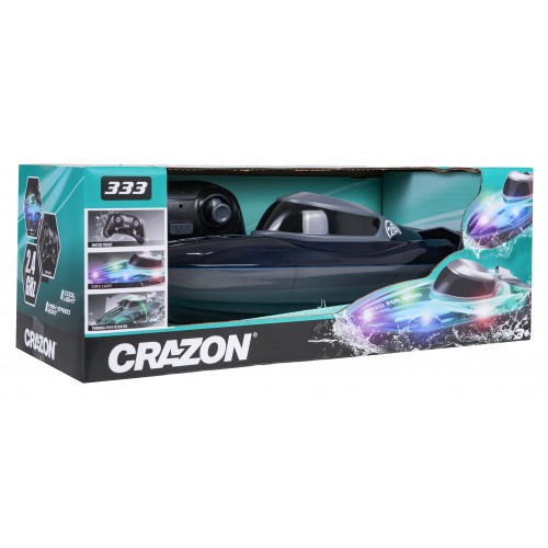 R/C Łódź z Podświetleniem Niebieska