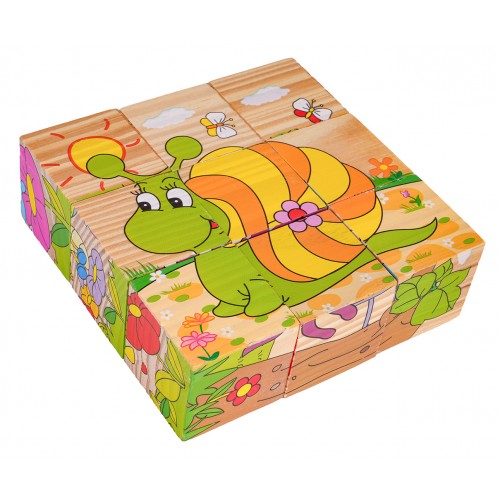 Klocki Drewniane Dla Najmłodszych Edycja Owady