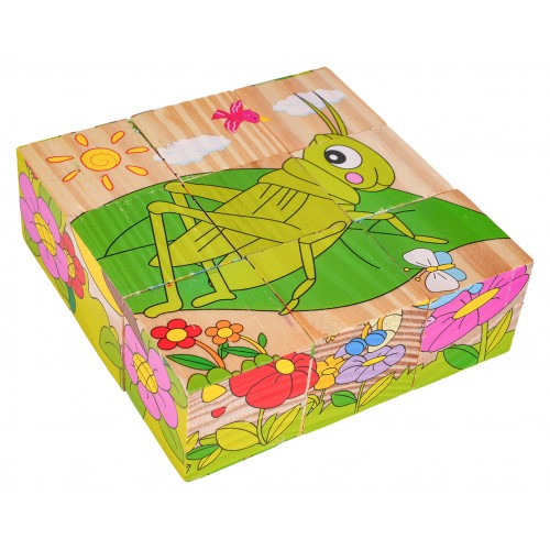Klocki Drewniane Dla Najmłodszych Edycja Owady