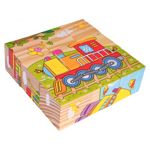 Klocki Drewniane Dla Najmłodszych Edycja Pojazdy