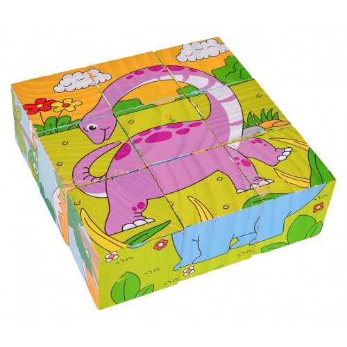 Klocki Drewniane Dla Najmłodszych Edycja Dinozaury