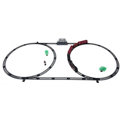 Kolejka Retro z Funkcją Świateł, Dźwięku i Dymu 207cm