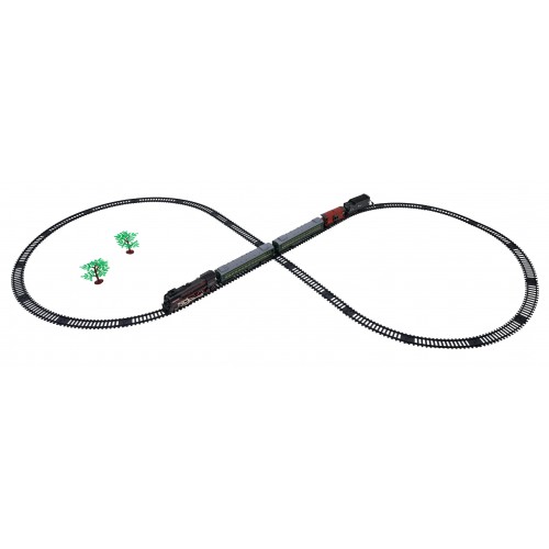 Kolejka Retro z Funkcją Świateł, Dźwięku i Dymu 216cm