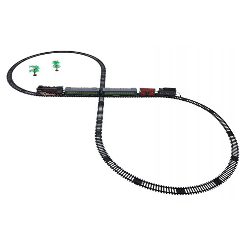 Kolejka Retro z Funkcją Świateł, Dźwięku i Dymu 216cm