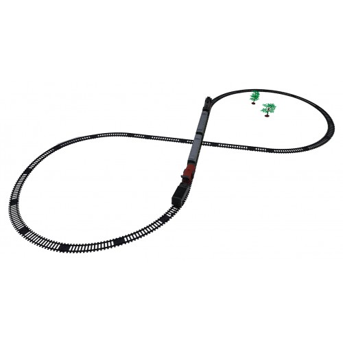 Kolejka Retro z Funkcją Świateł, Dźwięku i Dymu 216cm