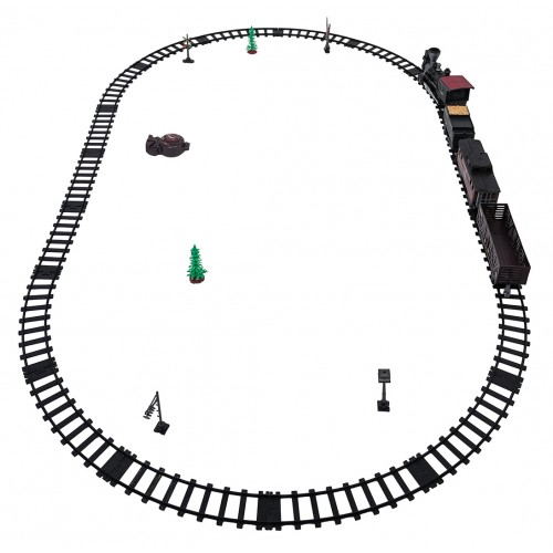 Transportowa Kolejka Retro z Funkcją Świateł, Dźwięku i Dymu 172cm