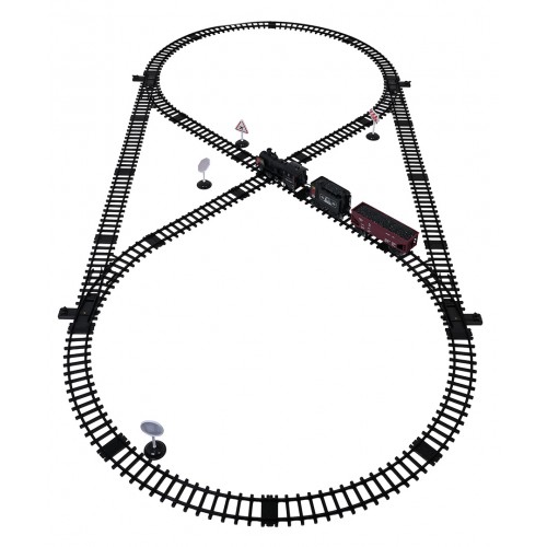 Kolejka Retro z Funkcją Dymu, Świateł i Dźwięku