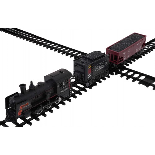 Kolejka Retro z Funkcją Dymu, Świateł i Dźwięku