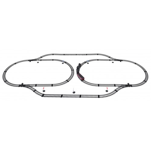 MEGA Kolejka Retro z Funkcją Dymu, Świateł i Dźwięku