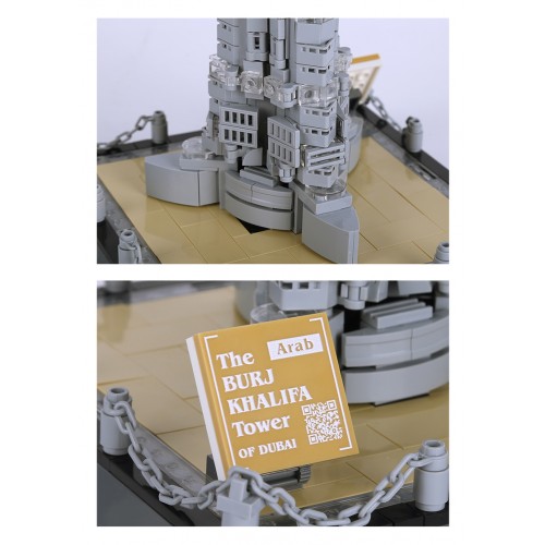 Zestaw Klocków Seria Budynki Burj Khalifa 555el.