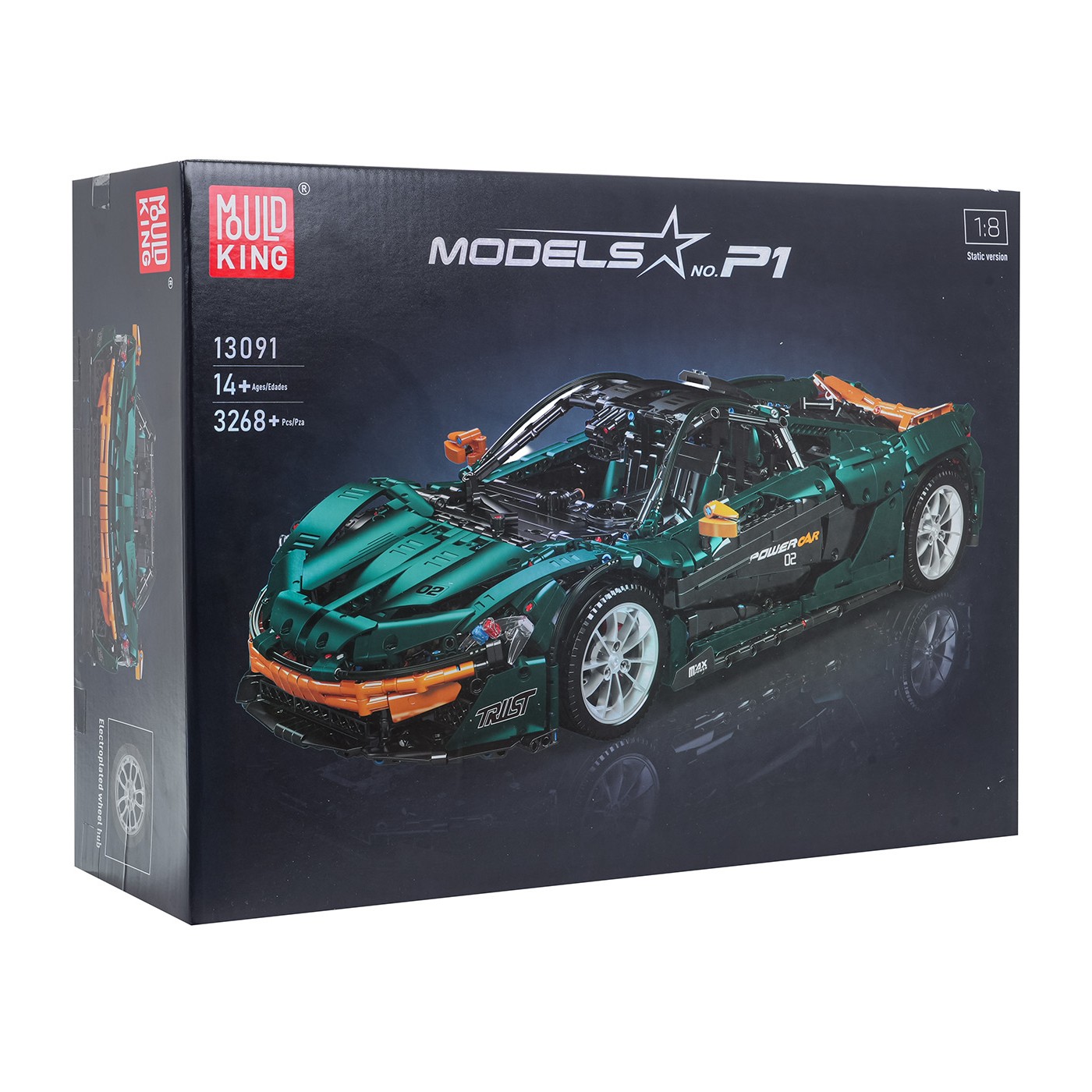 Zestaw Klocków Auto Sportowe Zielone 3268el.