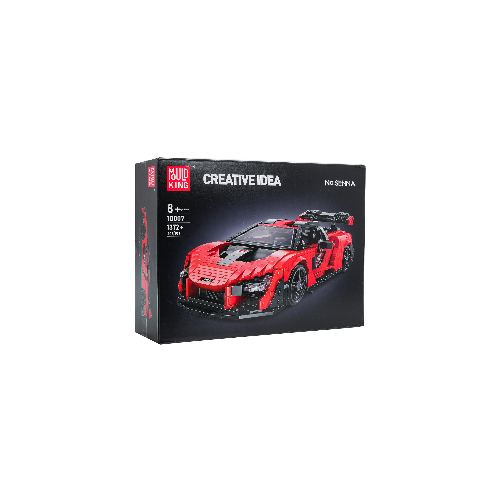 Zestaw Klocków Auto Sportowe Pomarańczowe 1372el.