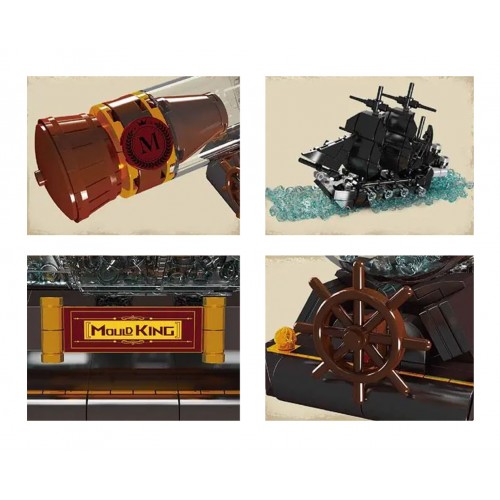 Zestaw Klocków Statek Piracki w Butelce 822el.