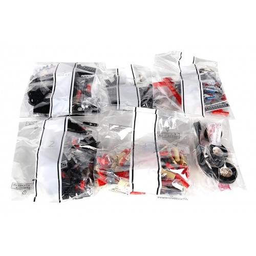 Zestaw Klocków Pojazd Retro Czerwony 1308el.