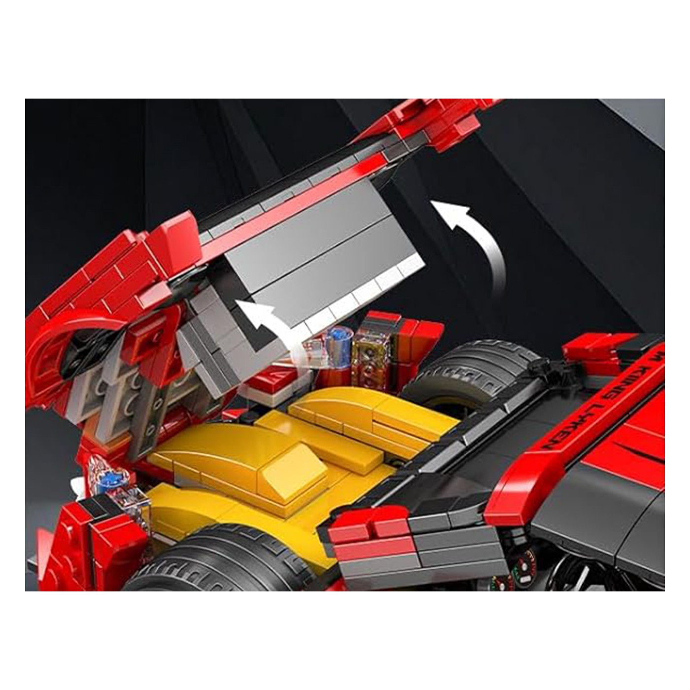 Zestaw Klocków Pojazd Sportowe Czerwone 1311el.