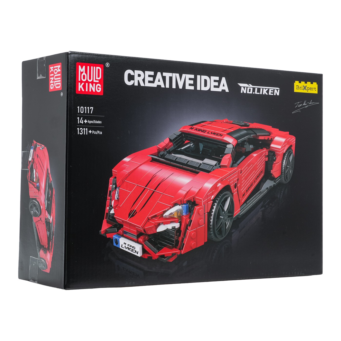 Zestaw Klocków Pojazd Sportowe Czerwone 1311el.