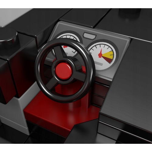 Zestaw Klocków Pojazd Sportowe Srebrne 388el.