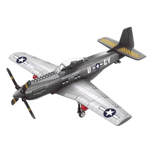 Zestaw Klocków Samolot Wojskowy 256el.