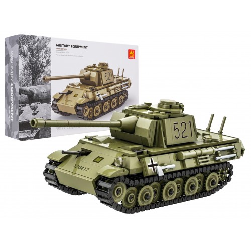 Zestaw Klocków Czołg Zielony 638el.