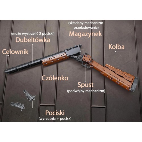 Zestaw Klocków Karabin 1054el.